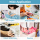 Flat Head Sewing Pins with Plastic Storage Box